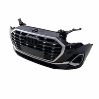 Pour Audi Q3 d'occasion 2019-2024 – Ensemble de pare-chocs avant Premium avec grille de radiateur et amplificateur métallique, installation par boulons