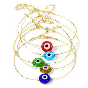 Go2boho nazar bilezik koruyucu Charm takı renkli cam gözler, şanslı muska kadınlar için - Product Image 3