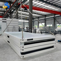 Casas Contenedor Plegables Prefabricadas de Entrega Rápida Directa de Fábrica, Dormitorio Temporal con Techo de Acero, Módulo Móvil para Camping