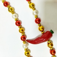 Cuentas de Carnaval al por Mayor, Cuentas STAR Handtrung Chili - Rojo, Dorado, Blanco, CE, Decoración para Festivales de Carnaval, Envío Rápido al por Mayor