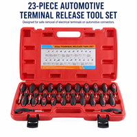 Kit d'outils de dépose de faisceau de câblage audio automobile 23 pièces en acier au carbone, extracteur de broches et outil de dégagement de bornes pour réparation automobile