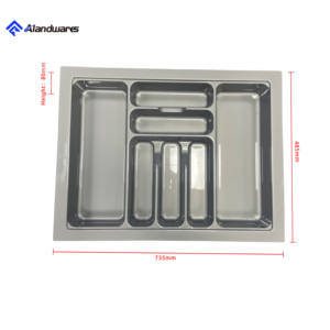 モダン多機能キッチンカウンタートップ食器箸スプーン収納オーガナイザー用品ホルダー引き出し用ABSカトラリートレイ - Product Image 1