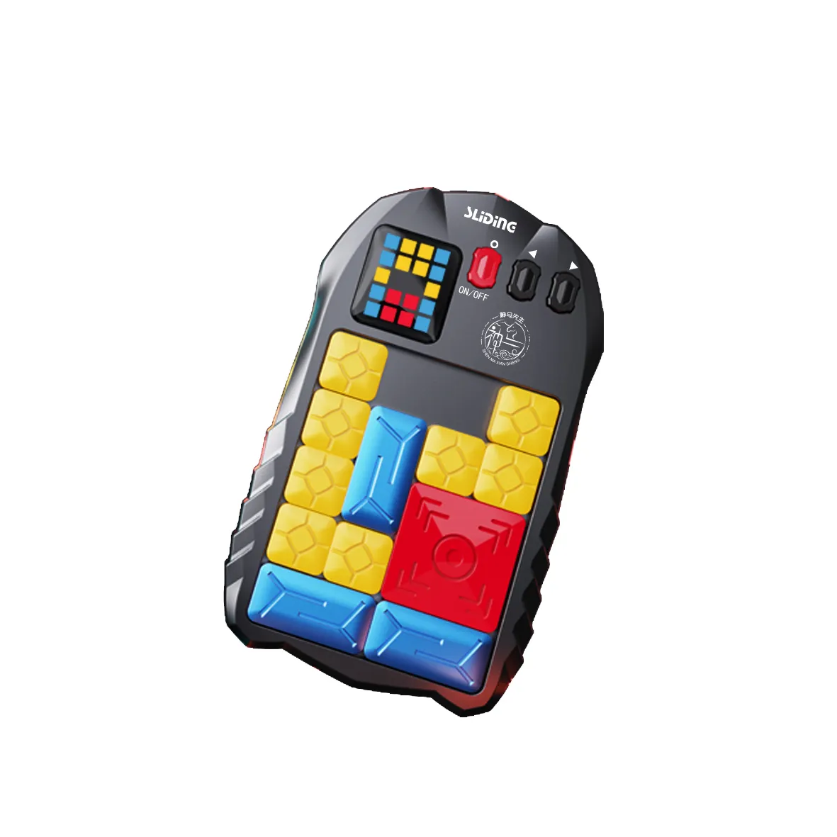 슈퍼 슬라이드 두뇌 게임 500 + 레벨 브레인 스톰 퍼즐 게임 플라스틱 교육 장난감 ABS 디지털 Huarong 도로 퍼즐 장난감/300g
