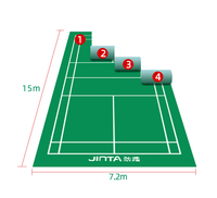 Bwf Aprobado Cancha de bádminton interior 4,5 Mm-8Mm Espesor Antideslizante Pvc Deportes Alfombra de suelo de vinilo