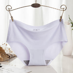 女性下着ミッドウエストアイスシルクパンティーレディースデイリーウェアワンピースシームレスパンティー - Product Image 2