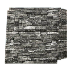 Gạch mô hình ba chiều <span class=keywords><strong>PE</strong></span> <span class=keywords><strong>3D</strong></span> bọt hình nền bảng điều khiển phòng ngủ tự dính tường gạch nền - Product Image 1