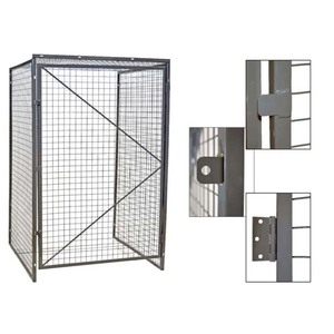 Nhiệm Vụ Nặng Nề Dây Thép Lưới An Ninh Locker Với Cửa Đu Cho Kho Lưu Trữ Chống Trộm Kim Loại Lồng Tủ Với Easyassembly - Product Image 6