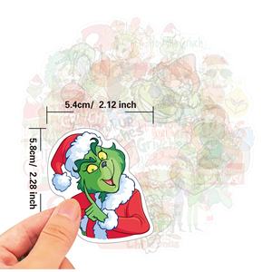 WOWEI Autocollants de Noël 50 autocollants <span class=keywords><strong>en</strong></span> vinyle imperméables pour bouteille d'eau - Product Image 4