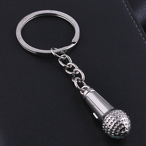 出售热麦克风金属钥匙扣促销礼品钥匙扣定制标志 - Product Image 1