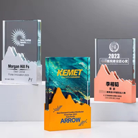 Honor of Crystal Blank Crystal Plaque UV Printing Awards Blank Plaque Crystal Trophy Award for Outstanding Employees