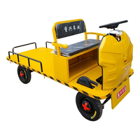 Camion électrique à plateau plat 48V 800W, 4 roues, autonomie 45 km, phare LED, capacité de charge 1 tonne, chariot de transport industriel