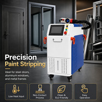 Máquina de Limpieza Láser de 500w, Removedor de Pintura Láser Pulsado para Limpieza de Superficies de Metal, Puertas, Ventanas, Revestimientos y Óxido