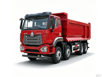 Truk Dump SINOTRUCK HOWO 8X4 Bekas 351-450HP Emisi Euro 2 Pengangkatan Hidrolik >50T Kapasitas Muatan untuk Proyek Infrastruktur