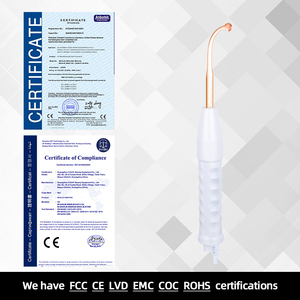 Appareil facial portatif haute fréquence pour l'élimination de l'acné avec soin galvanique et massage, pour le visage et la tête, types de prises AU/US - Product Image 3