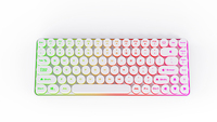 Clavier usb filaire Portable pour tablette ordinateur pc clavier de jeu arc-en-ciel clavier mécanique 84 touches