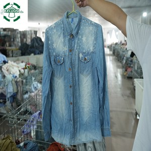 Camisas de Mezclilla Usadas al por Mayor, Camisa de Mezclilla Estilo Vintage para Uso Diario y <span class=keywords><strong>Ropa</strong></span> de Segunda Mano - Product Image 2