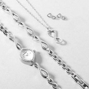 Reloj Casual para Mujer 2025, Nuevo Modelo con Esfera Analógica, Esfera de Perla, Cadena de Acero Inoxidable, Diamantes Ovalados y Cuarzo - Product Image 1