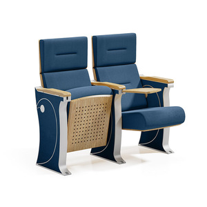 Chaise pliable en tissu durable pour théâtre, cinéma, auditorium, école, église, avec tablette d'écriture, utilisation commerciale - Product Image 6