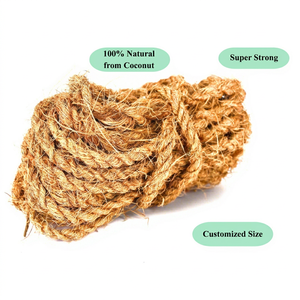 Eco2go Vietnam Corde en fibre de coco naturelle résistante – Corde d'enroulement pour la protection des racines, pour aménagement paysager, jardin et cour, haute épaisseur - Product Image 1