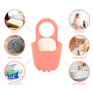 Sac de vidange en silicone pour évier de cuisine salle de bain pochette de rangement suspendue porte-savon organisateur multifonctionnel - Product Image 6