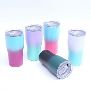 40oz <b>Large</b> Curve Stainless Steel Vacuum Insulated Double Wall Tumbler with Leakproof 2 in 1 Lid Party Ready Gradient Coated - Product Image 6