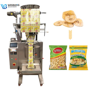 Machine d'emballage de sachets alimentaires entièrement automatique WB-450K, sachets de pop-corn, de noix, de chips de <span class=keywords><strong>banane</strong></span>, machine d'emballage et de pesage tout-en-un - Product Image 1