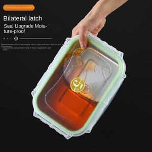 Fiambrera comercial de acero inoxidable 316 de gran capacidad con tapa sellada para almacenamiento de comidas y embalaje de conservación de alimentos - Product Image 3