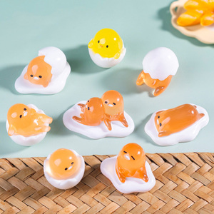 Figuras de Pollitos de Resina que Brillan en la Oscuridad, Manualidades para Decoración de Escritorio Estilo Gudetama, Adornos para Regalos y Decoración del Hogar - Product Image 2