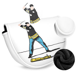OEM Design Mallet Putter <b>Cover</b> Magnetic Putter Golf Club Headcover Embroidery Golf Mallet Putter <b>Head</b> <b>Cover</b> - Product Image 3