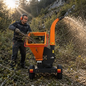 Broyeur de bois à disque professionnel NEXAGROT GS150, 15 CV, essence, démarrage électrique, capacité de 120 mm, broyeur d'arbres de 4,7 pouces, roues stables - Product Image 6