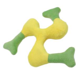 Fabricante Venta caliente Boomerang Diseño Felpa Relleno Transpirable Sándwich Malla Mascota Squeak Perro Masticar Juguetes Actividades al aire libre - Product Image 6