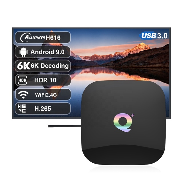 IHOMEMIX Q Plus Smart TV Box 6K Full HD 3D Media Player Europe Android 9.0 Set Top Box Q+ 4gb/32gb