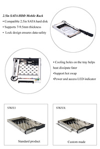 Boîtier mobile pour disque dur/SSD SATA 2,5 pouces, avec fonction de remplacement à chaud, pour stockage de données - Product Image 3