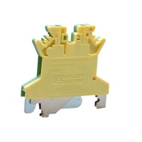Bloc de bornes à vis pour rail DIN pour armoire de commande PLC, câblage externe, section transversale nominale 1,5 mm², 500V, 17,5A