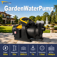 Pompa Jet Taman 600W Portabel Self Priming Pompa Transfer Air Domestik dengan Filter Terintegrasi untuk Irigasi Rumput