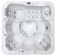 Spa acrylique chauffé pour 5 personnes avec massage et bain à remous