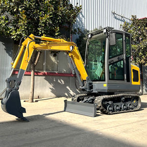 משלוח חינם ספקי מיני מחפרים מחפר זחלי מיקרו מחפרים מנוע קובוטה חדש 1.5 טון מכונה לשימוש ביתי - Product Image 1