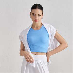 Reggiseno Sportivo Originale con Coppe Integrate, Top Senza Cuciture da Donna per Yoga, Canotta Modellante Monoblocco per Allenamento - Product Image 2