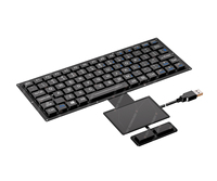 Clavier semi-robuste ultra-fin étanche à montage sur panneau avec pavé tactile large et résistant aux températures extrêmes
