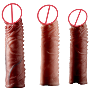 Préservatif en silicone pour hommes, préservatif réutilisable, jouet sexuel pour couple, prix de gros, vente directe - Product Image 1