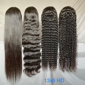 Peluca frontal de encaje suizo HD transparente 13x6, 100% cabello humano virgen vietnamita, sin pegamento, pelucas frontales de encaje 13x4 para mujeres afroamericanas - Product Image 6