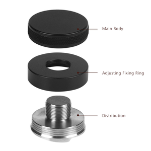 Correcteur de poudre à café de couleur macaron, trois dents, base en acier inoxydable 304, portable, compatible avec les bols à poudre de 51/53/58 mm pour - Product Image 3