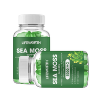Complément alimentaire immunitaire végétalien Lifeworth Private Label Bladderwrack Burdock Root Vitamin Irish Sea Moss Gummies