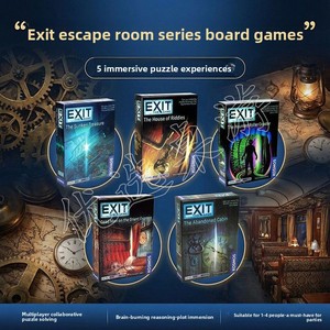 Impression couleur personnalisée du jeu <span class=keywords><strong>de</strong></span> cartes EXIT GAME, jeu d'évasion familial - Product Image 5