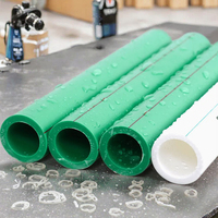 Tuyau d'alimentation en eau froide et chaude flexible haute pression, écologique, durable, 1/2 pouce SDR6 PN20 PPR plastique, durée de vie de 50 ans, ISO 9001