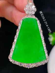 โรงงาน SGARIT จี้หยกธรรมชาติ สร้อยคอทองคำ 18k เพชรแท้ 16.9*14.6*7.2 มม. เครื่องประดับหยกหรูหรา - Product Image 2