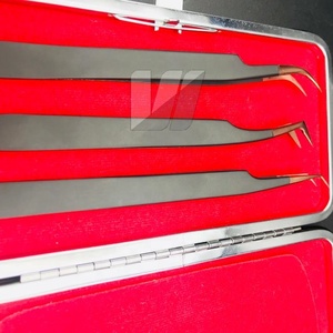 Biểu Tượng Tùy Chỉnh Nhật Bản Thép Không Gỉ Lông Mi Mở Rộng Nhíp Bền Vàng Hồng & Màu Đen Lời Khuyên Bền Lông Mi Công Cụ - Product Image 3