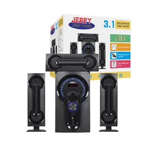 Speaker Bluetooth nirkabel menara LED JERRY grosir 5.1 Sistem Teater rumah untuk semua pasar
