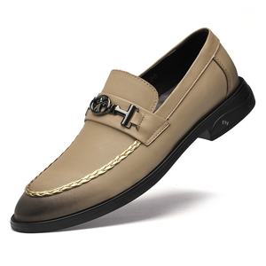 Zapatos de Hombre de Cuero Genuino para Negocios, Casuales, de Boda, Otoñales, Florales, Puntiagudos, Sin Cordones, Delgados y Transpirables - Product Image 3