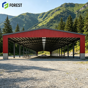 Almacén de Almacenamiento de Montaje Rápido con Estructura de Acero Galvanizado Prefabricada, Frente Abierto, Gran Altura de Despeje, Terminal de Carga - Product Image 1